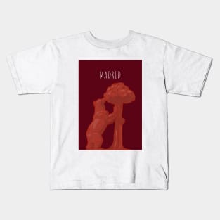 The Bear and the Strawberry Tree Spain Madrid Kids T-Shirt